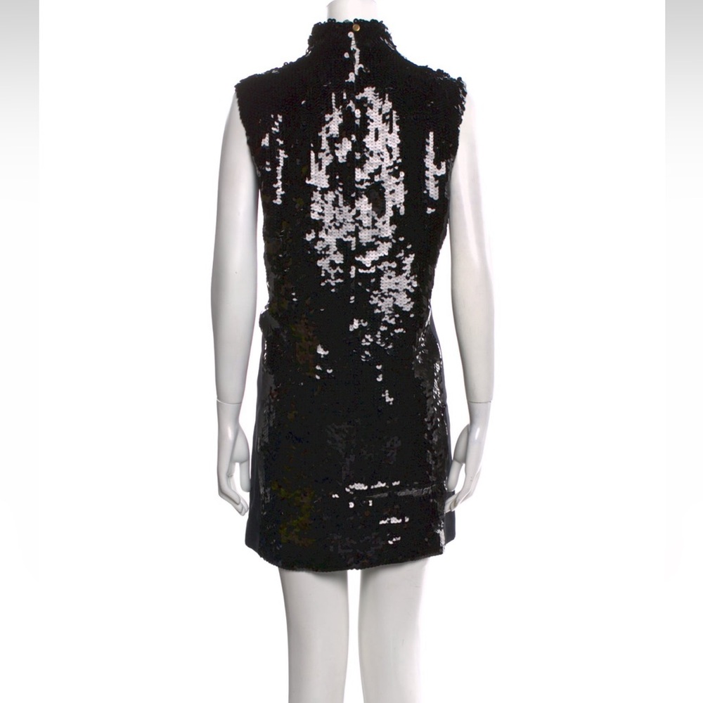 LOUIS VUITTON Women’s Embroidered Sleeveless Black Sequin Dress - Picture 2 of 6